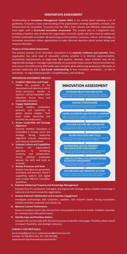Inventor Assessment Innovation Assessment - Lenner Mae PathWay Consulting